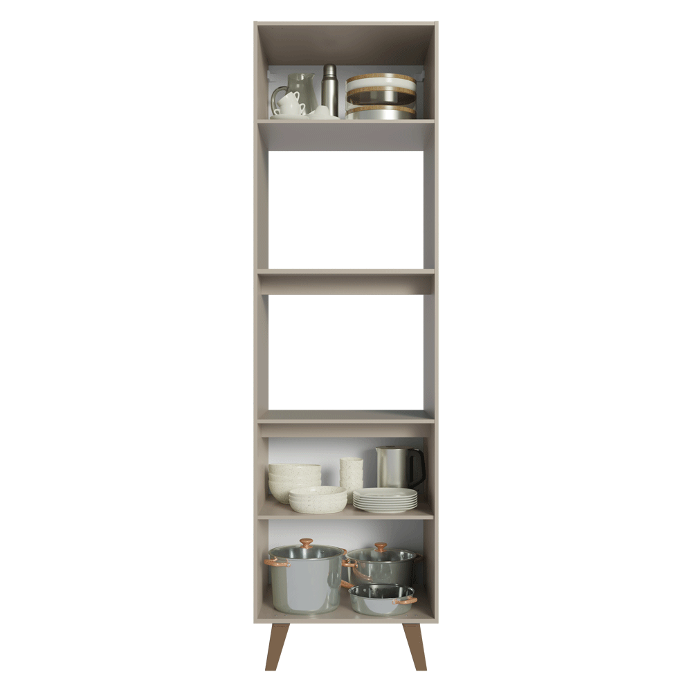 Mueble para Horno 60 cm 2 Puertas 2 Nichos Con Patas NiceCrema