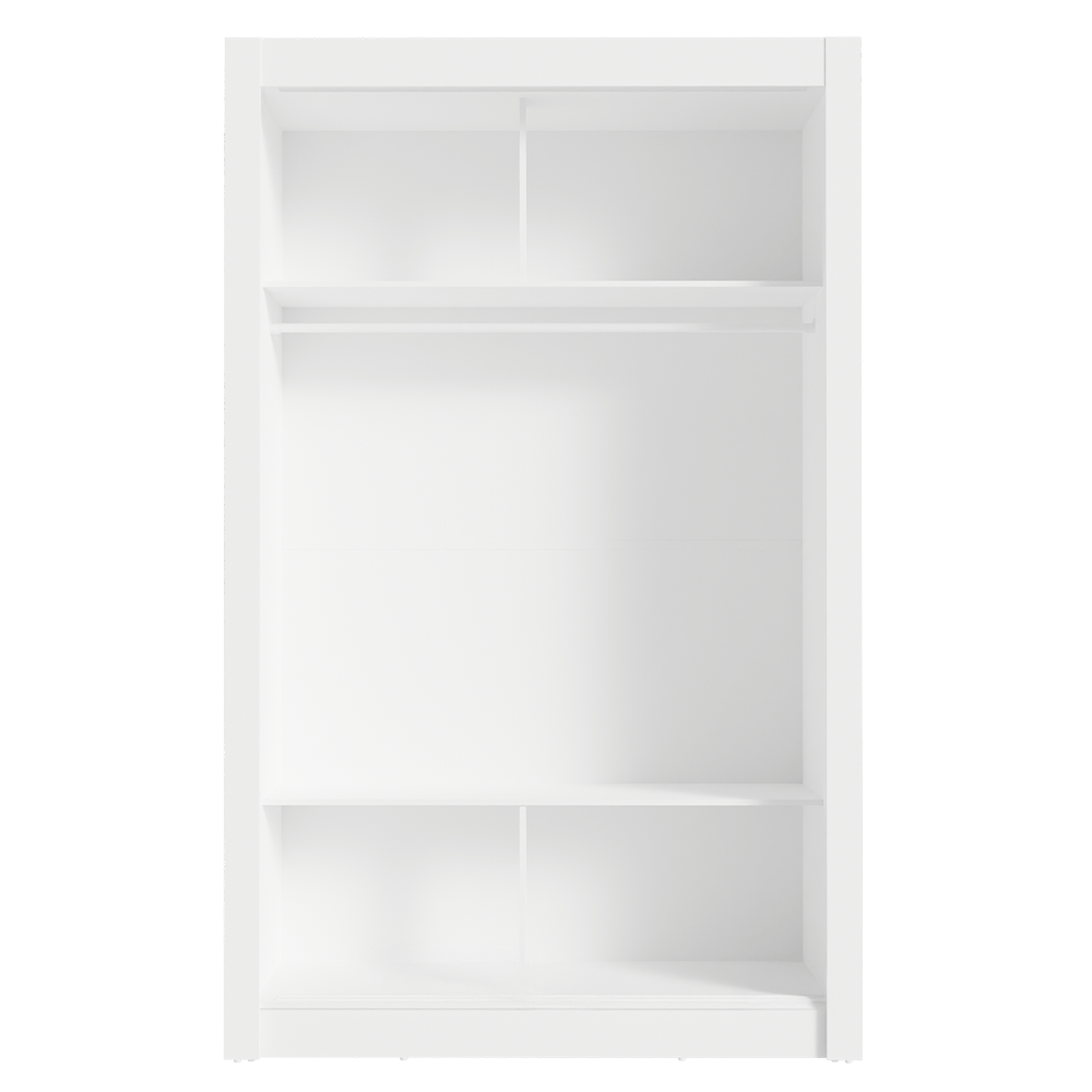 Recámara Infantil Clóset 117cm 2 Puertas con Espejo y Cómoda Blanco