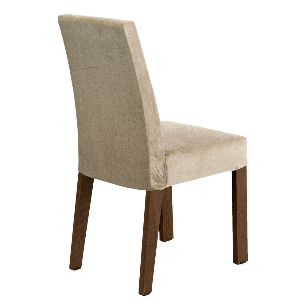 Juego de Comedor Mesa con Encimera de Vidrio 2 Sillas Marrón/Imperial Ceci
