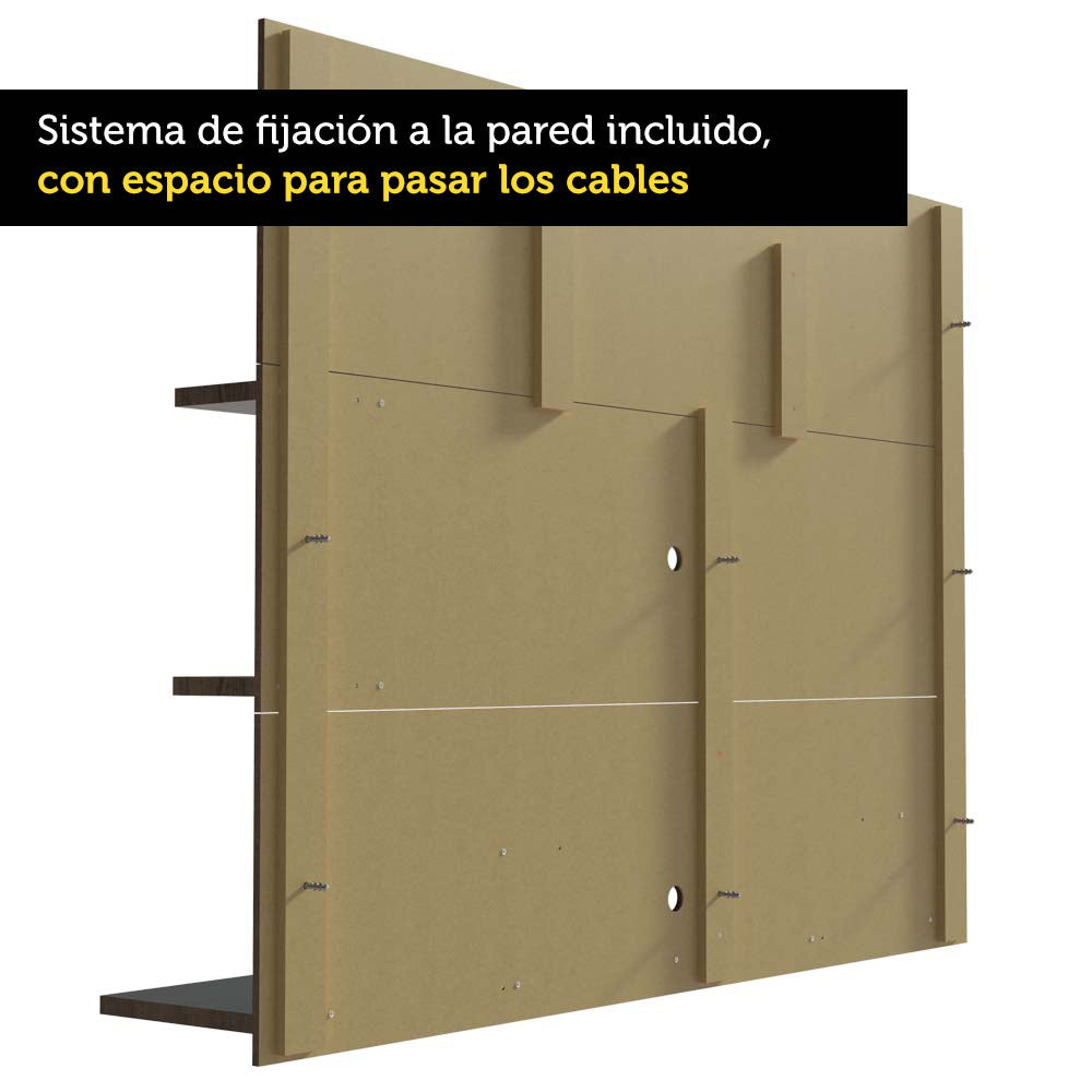Panel para TV Hasta 60'' Marrón Alfa