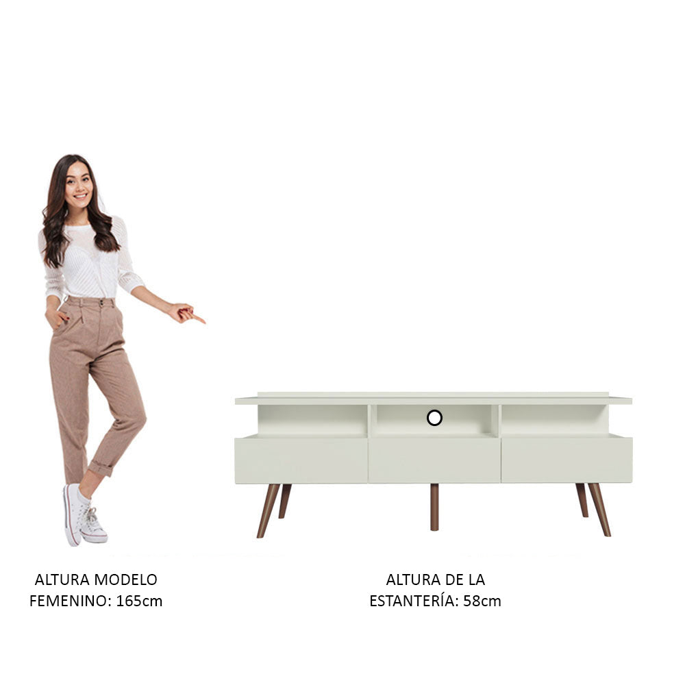 Mueble para TV Londres Hasta 65'' Blanco