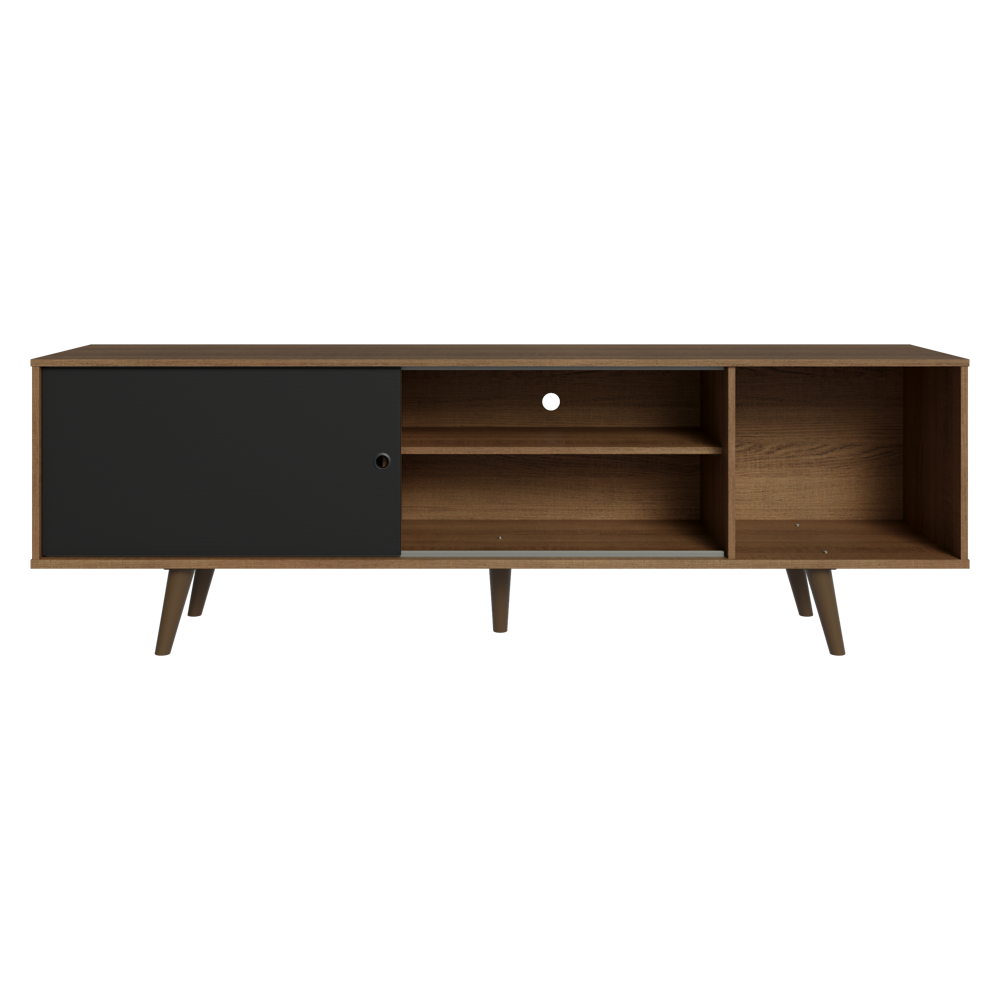 Mueble para TV hasta 65 Pulgadas con Patas Marrón/Negro Dubai