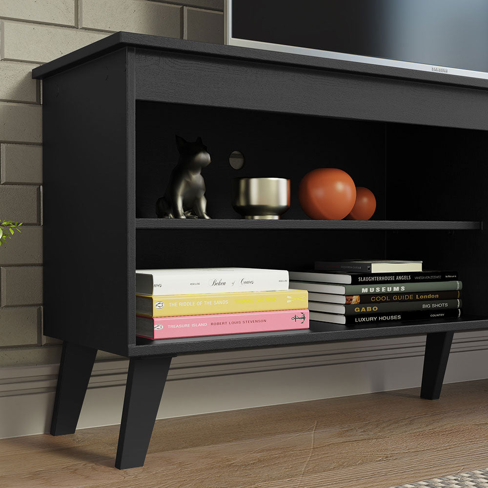 Mueble para TV hasta 65" con Patas Negro Turim