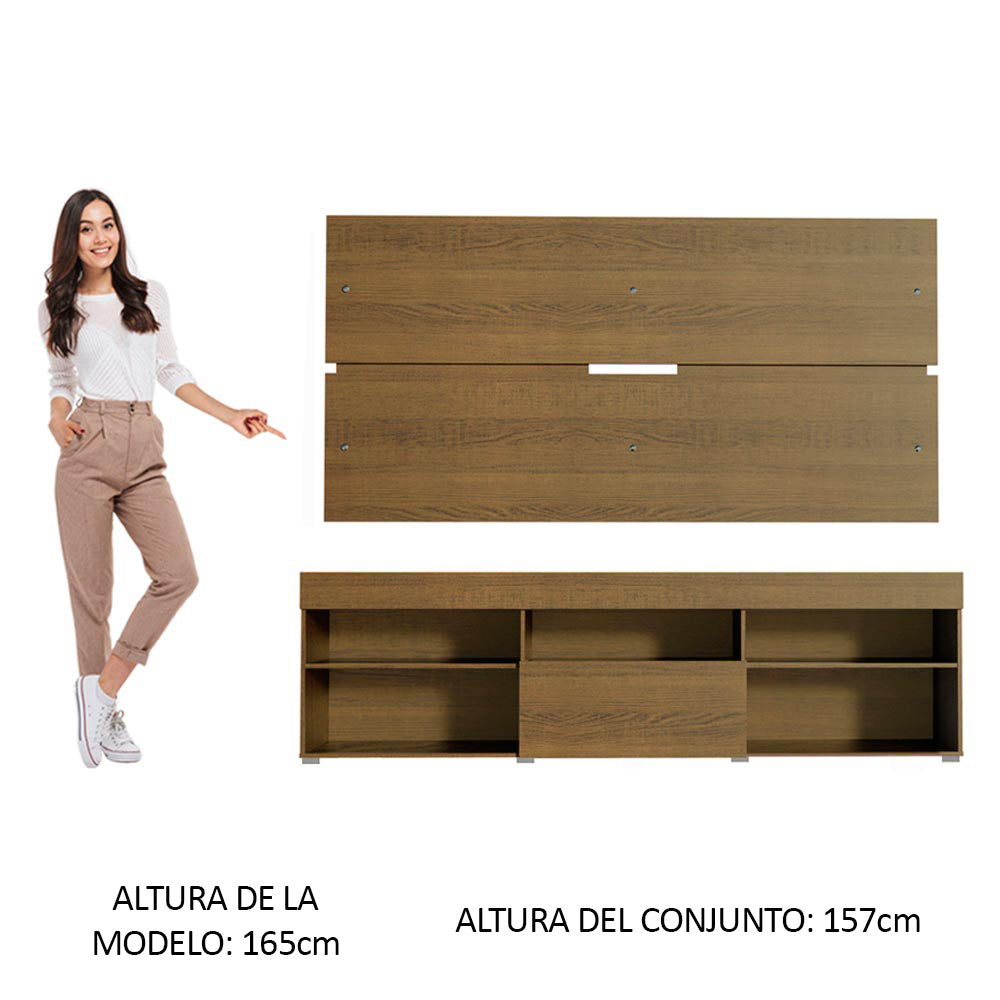 Mueble para TV y Panel Miami Hasta 65 Pulgadas 1 Puerta