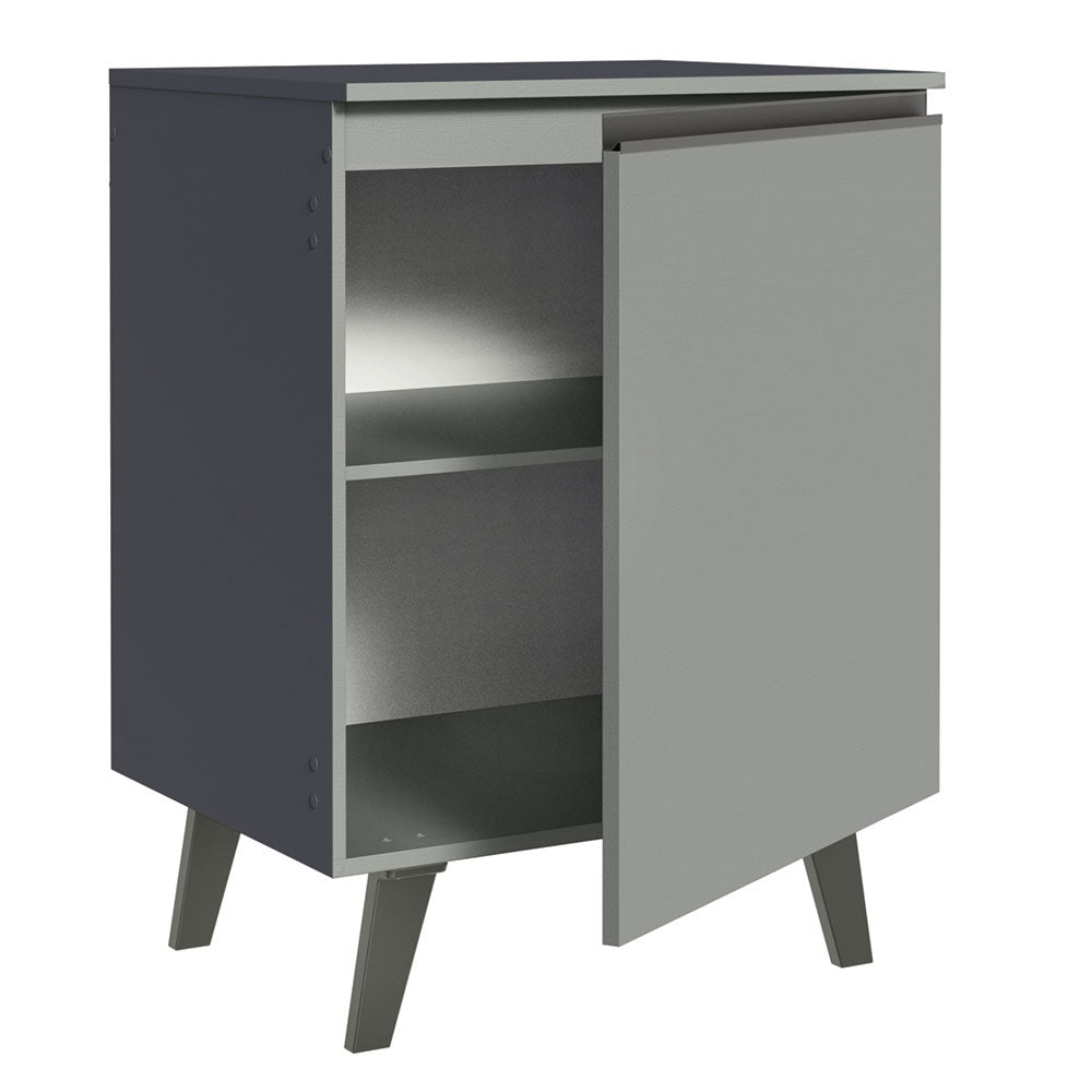 Gabinete Bajo 60 cm Sin cajones 1 Puerta Nice Gris