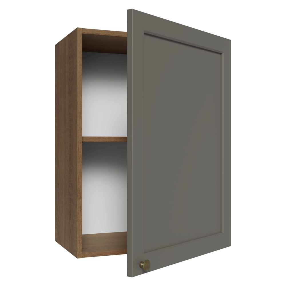 Gabinete Superior 50cm 1 Puerta Marrón/Gris Vik Madesa