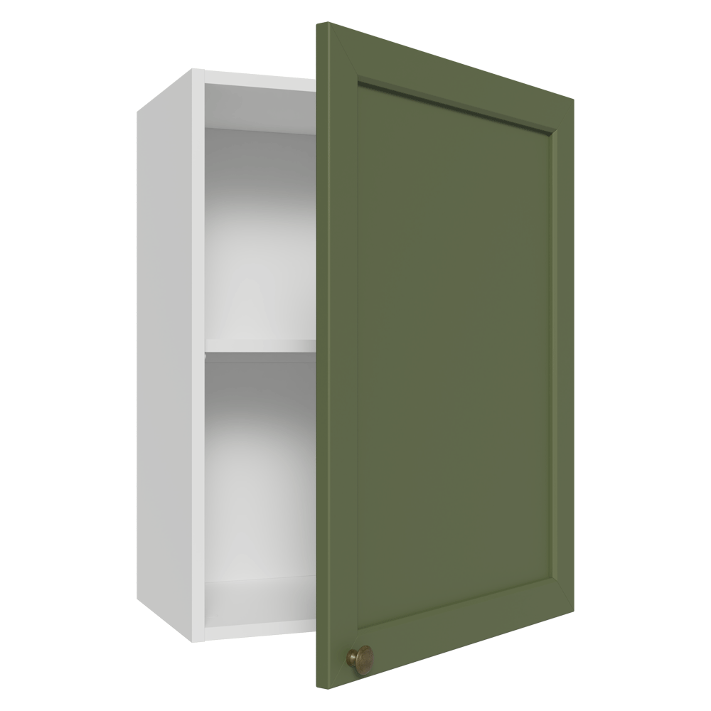 Gabinete Superior 50cm 1 Puerta Blanco/Verde Vik Madesa