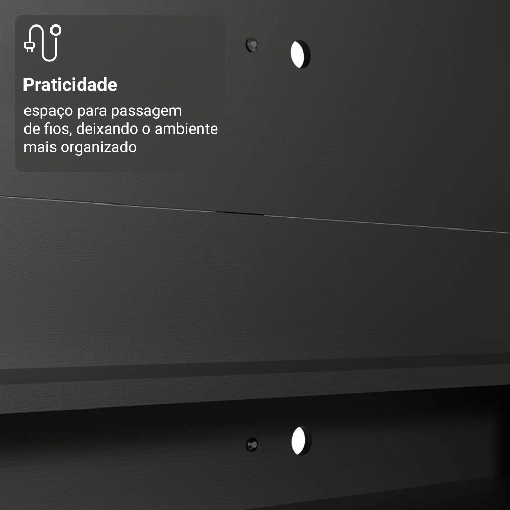 Panel para TV Hasta 60 Pulgadas Alfa Negro