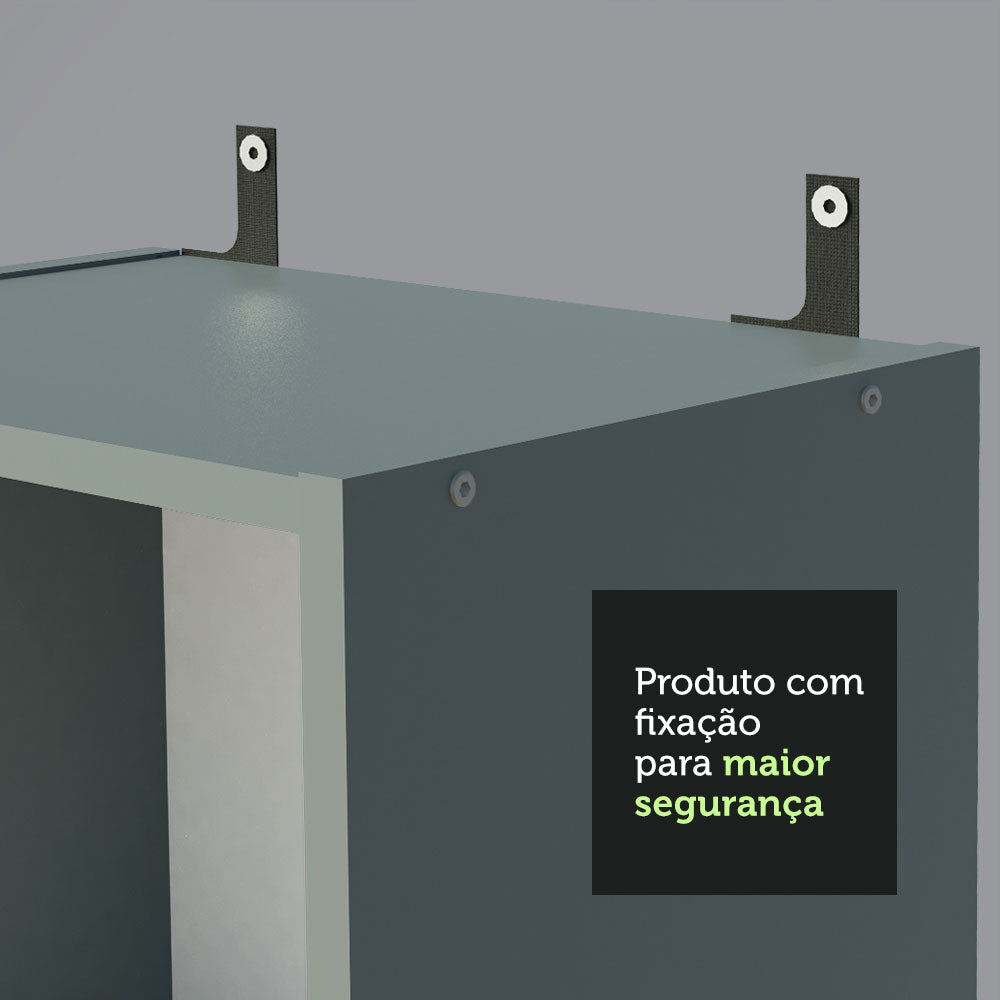 Kit Estante Librero Madesa 6906 y Organizador 9400 Gris