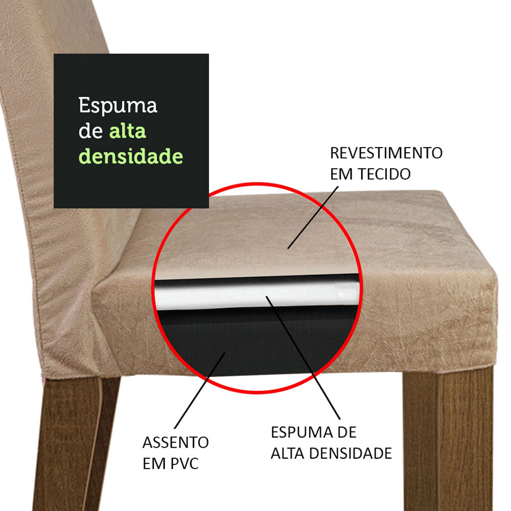 Juego de Comedor Encimera de Vidrio Circular 4 Sillas Marrón/Imperial Mile