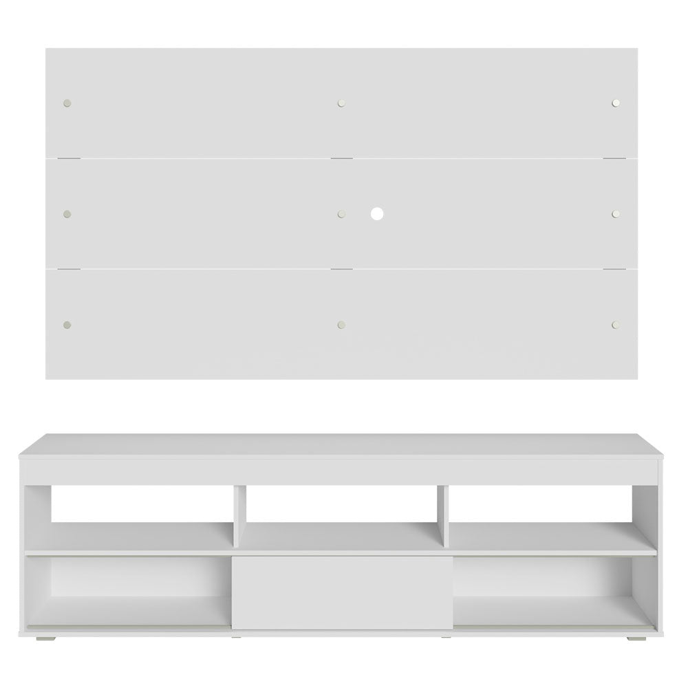 Mueble para TV y Panel Hasta 65" Blanco Orlando