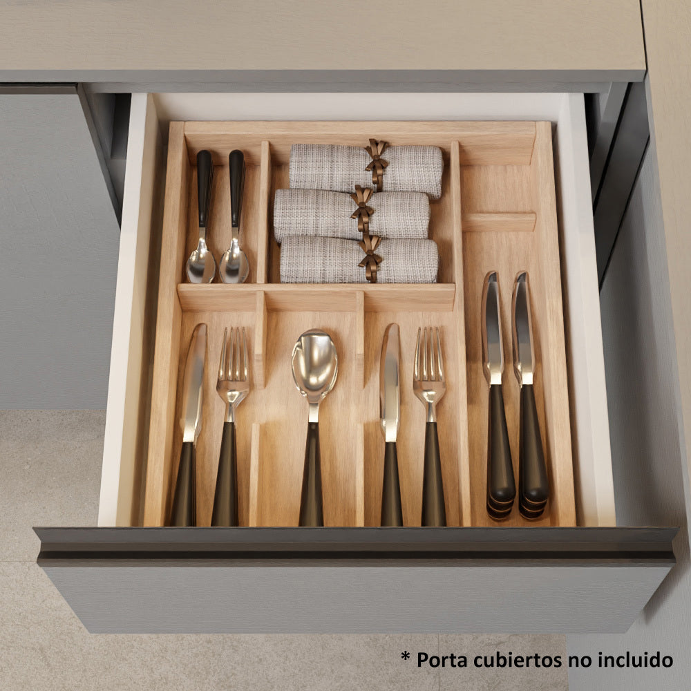 Cocina Integral 260 cm Sin Patas Nice Gris 13