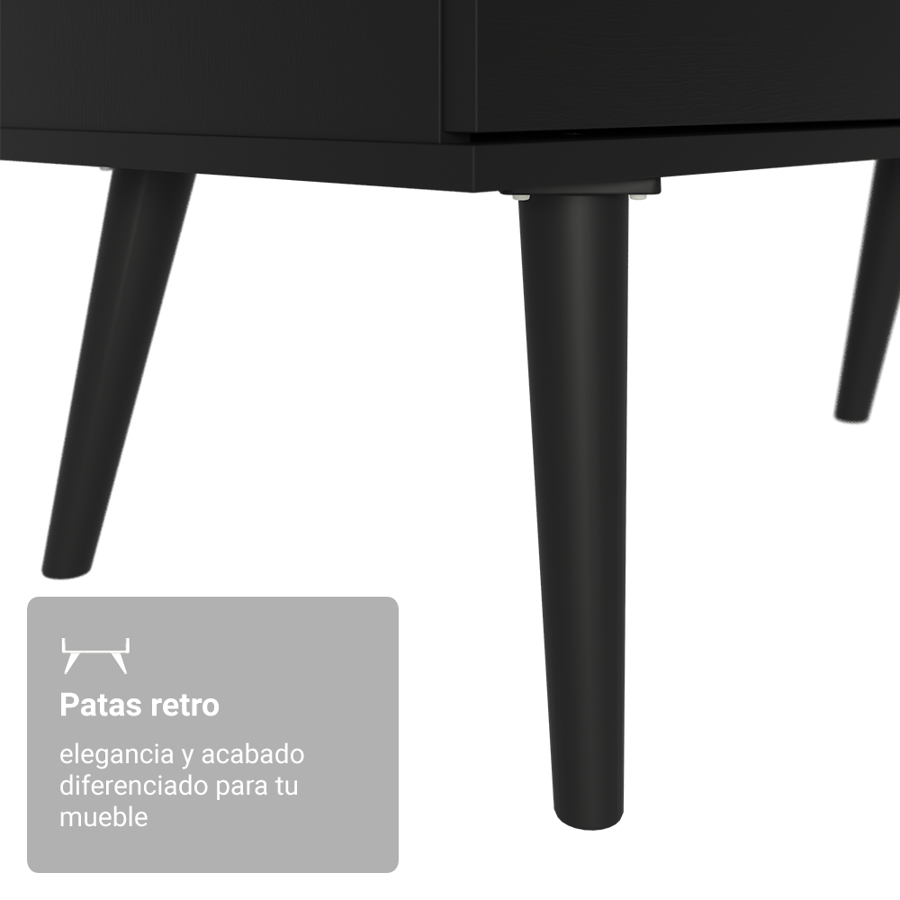 Escritorio Esquinero para Computadora Gamer 3 Cajones Negro Lisboa 09