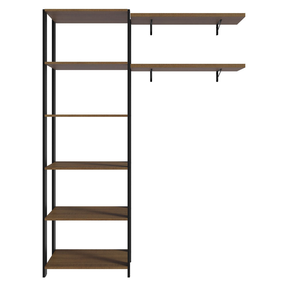 Estante Multiuso y Estantes para Lavadero 139cm Marrón/Negro