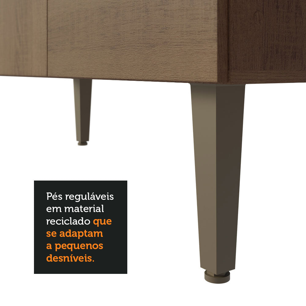 Armario Cocina Compacta 235cm Marrón Gourmet 01