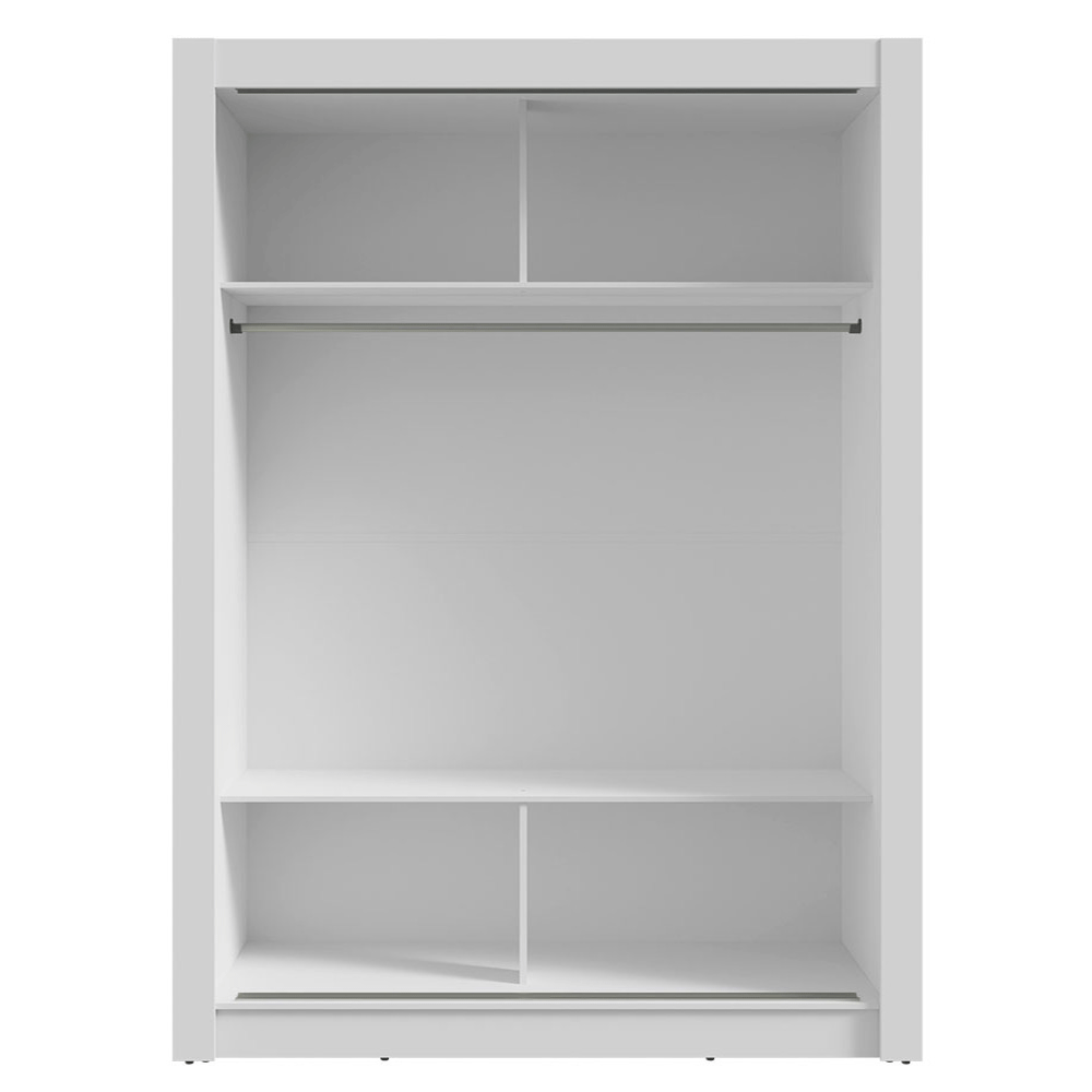 Clóset Soltero Denver 2 Puertas Corredizas 2 con Espejo Blanco