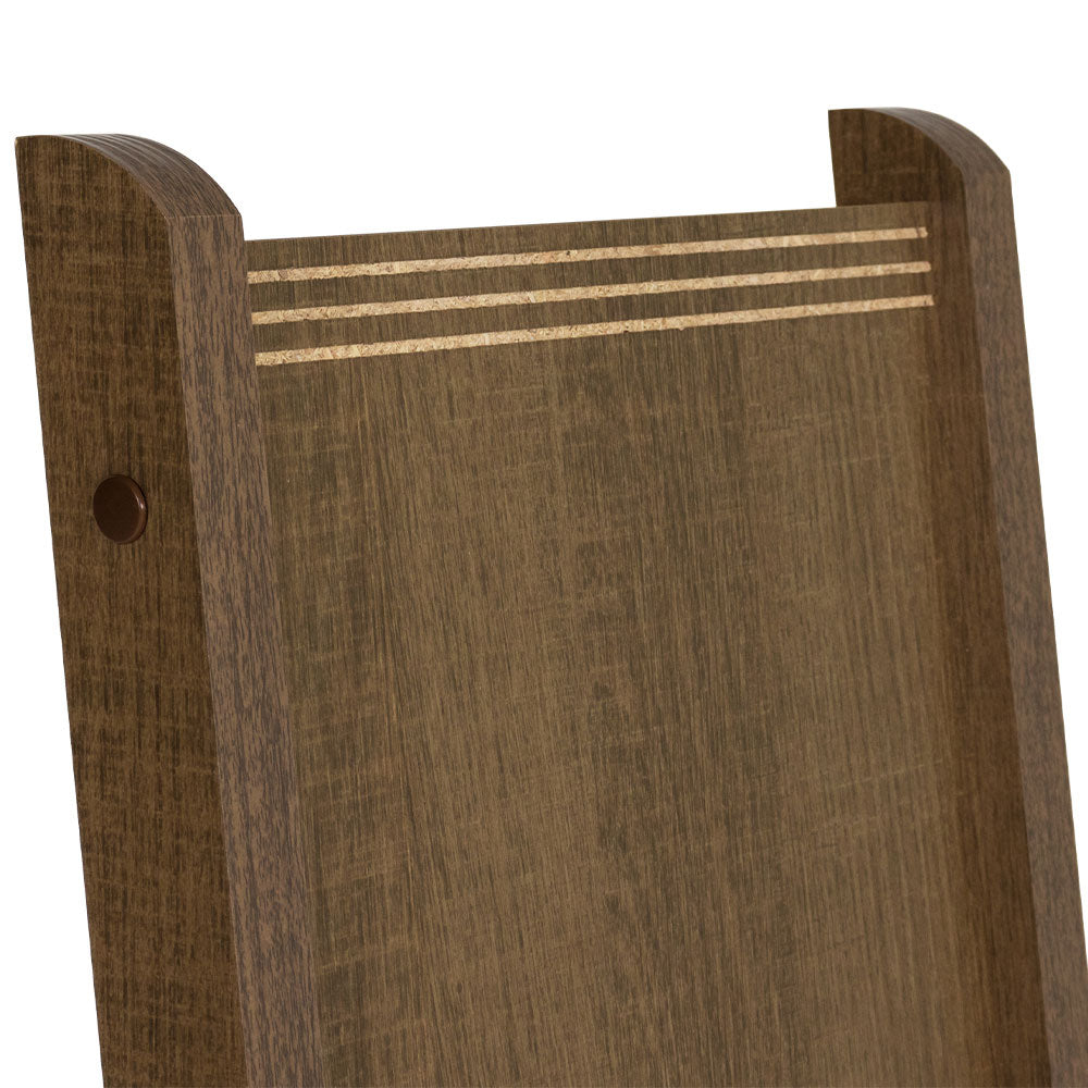 Juego de Comedor Encimera de Vidrio Circular 4 Sillas Marrón/Beige Paula