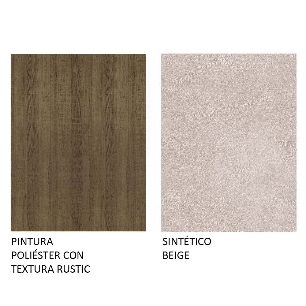 Juego de Comedor Mesa Rute Encimera de Madera con 4 Sillas