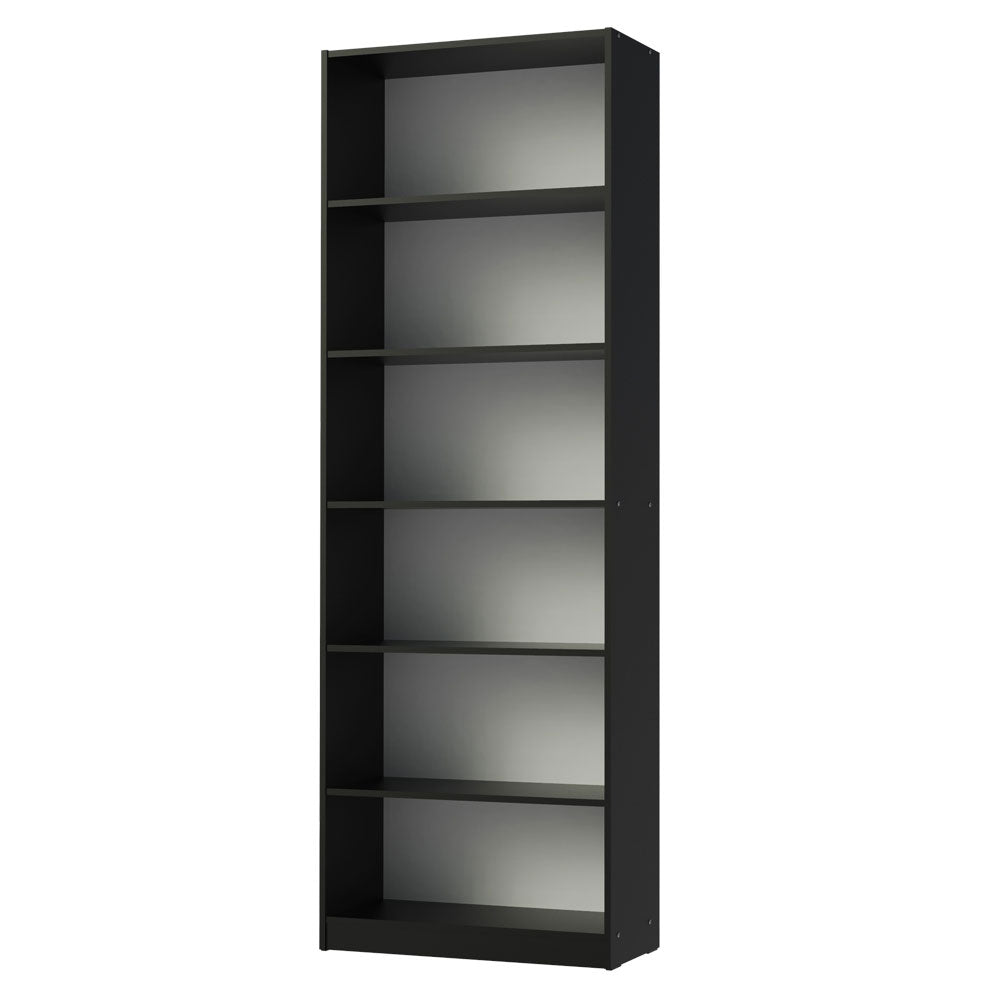 Estante Librero 6908 con 6 Nichos Negro
