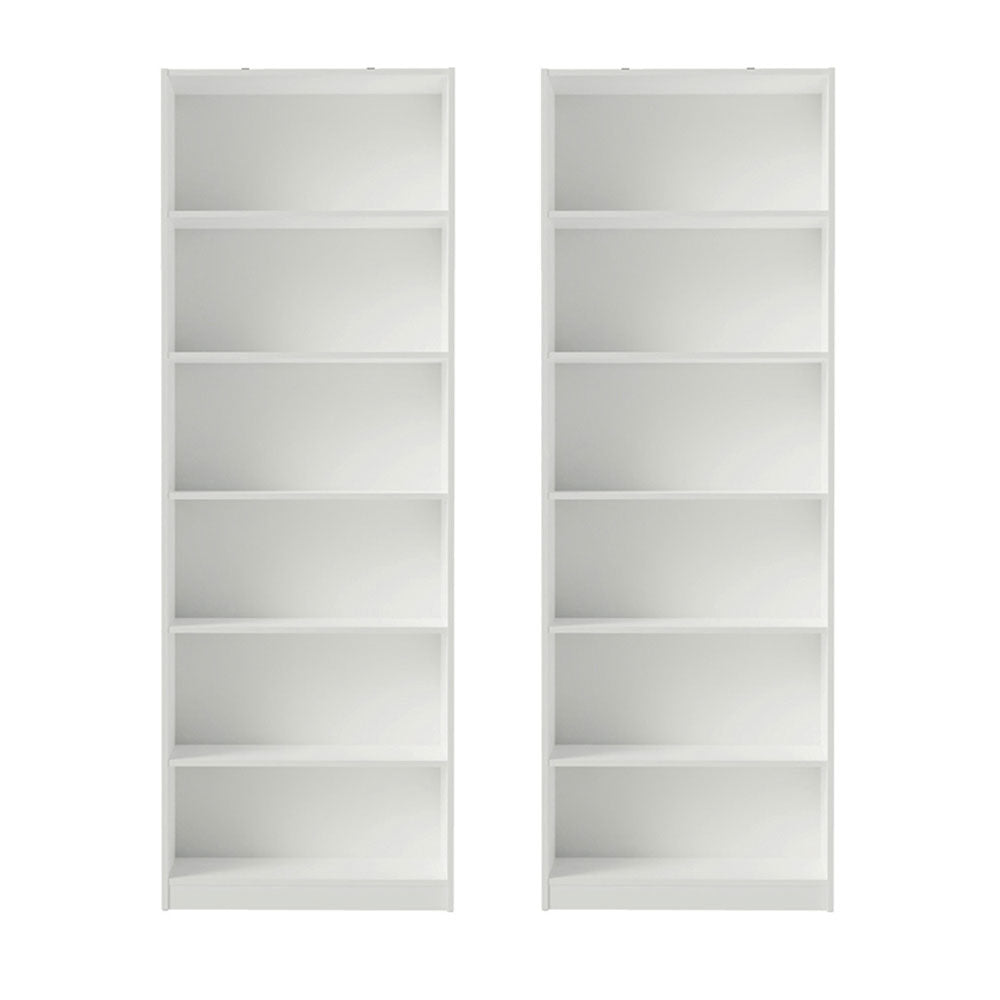 Kit con 2 Estantes Libreros 6908 Blanco