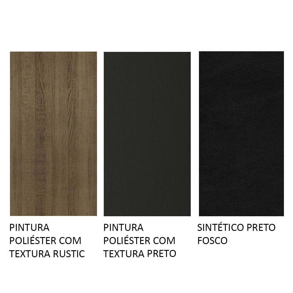 Juego de Comedor Mesa con Encimera de Vidrio y 4 Sillas Marrón/Negro Aline