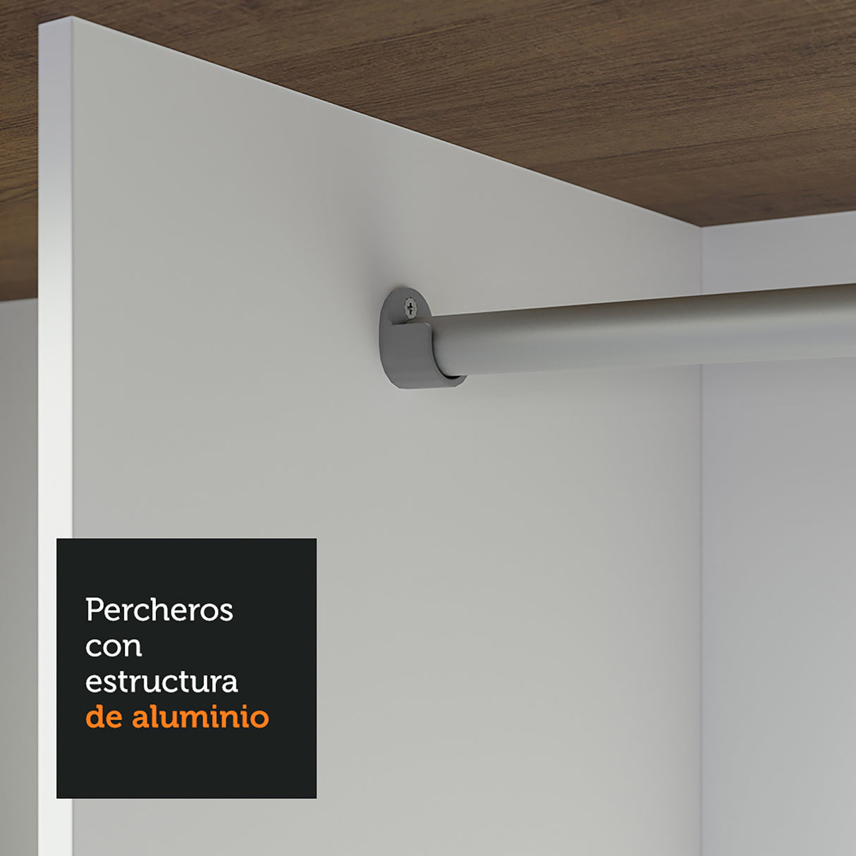 Clóset Matrimonial 3 Puertas Corredizas con Espejos 2 Cajones Marrón/Blanco Sublime