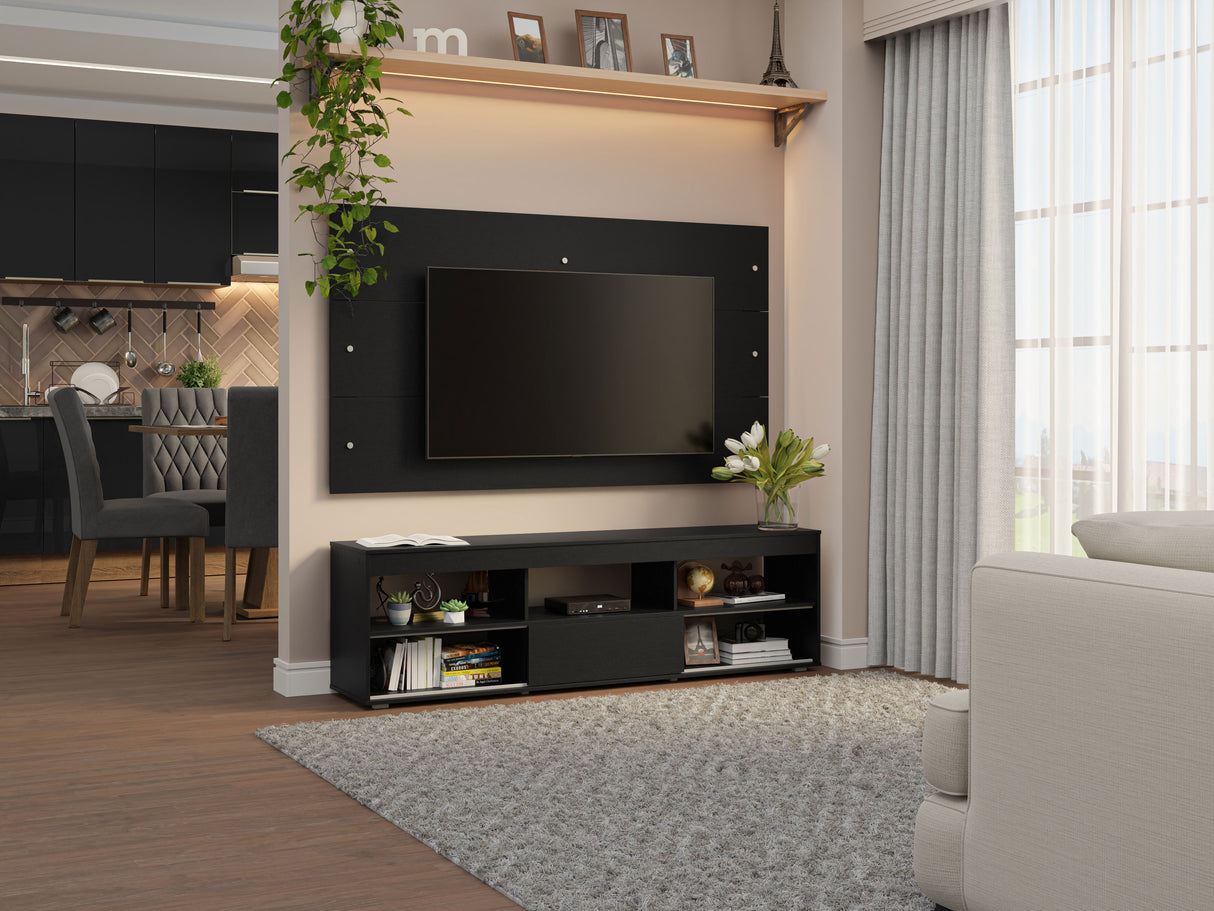 Mueble para TV y Panel Hasta 65" Negro Orlando