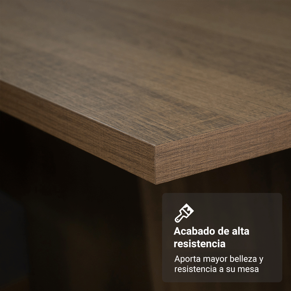 Juego de Comedor Mesa Encimera de Madera 8 Sillas Marrón/Crema/Beige Marisa