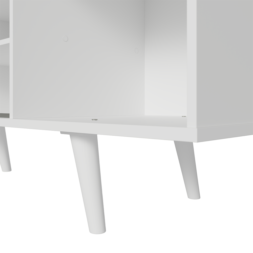 Mueble para TV hasta 80 Pulgadas 160cm con patas Blanco Torino Madesa