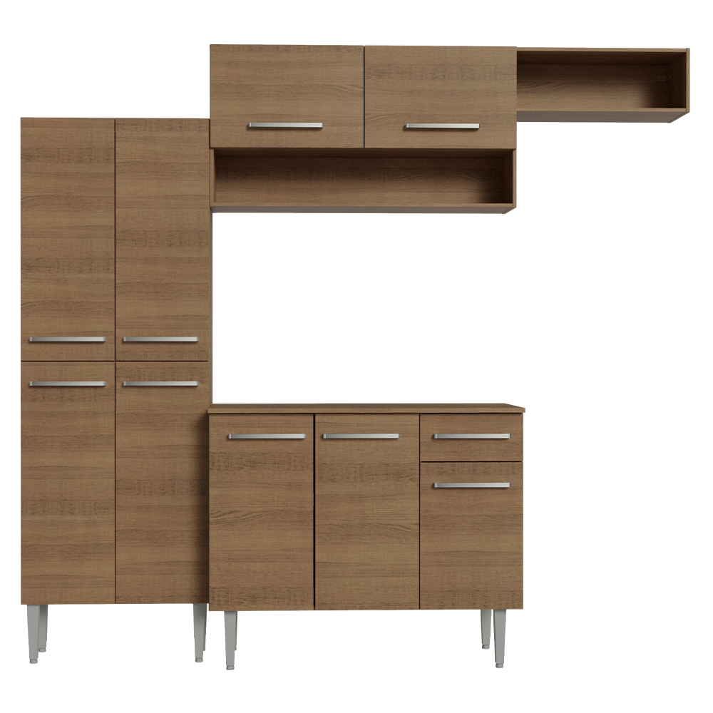 Cocina Integral 229cm Marrón Emilly Madesa 18
