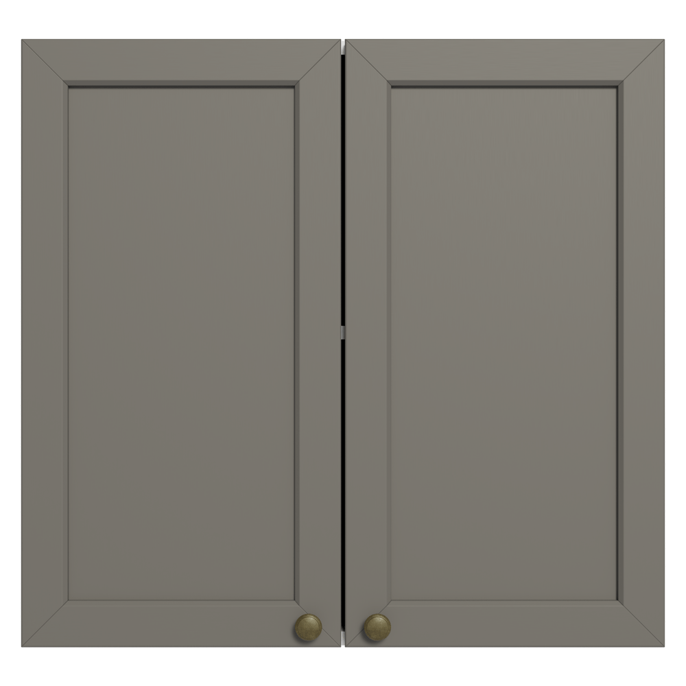Gabinete Superior 70 cm 2 Puertas Blanco/Gris Vik Madesa