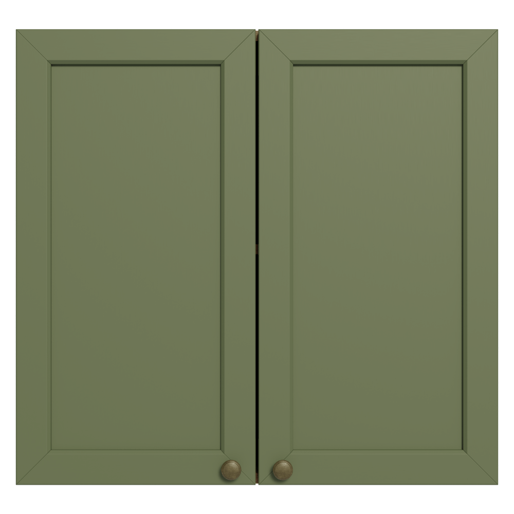 Gabinete Superior 70 cm 2 Puertas Marrón/Verde Vik Madesa