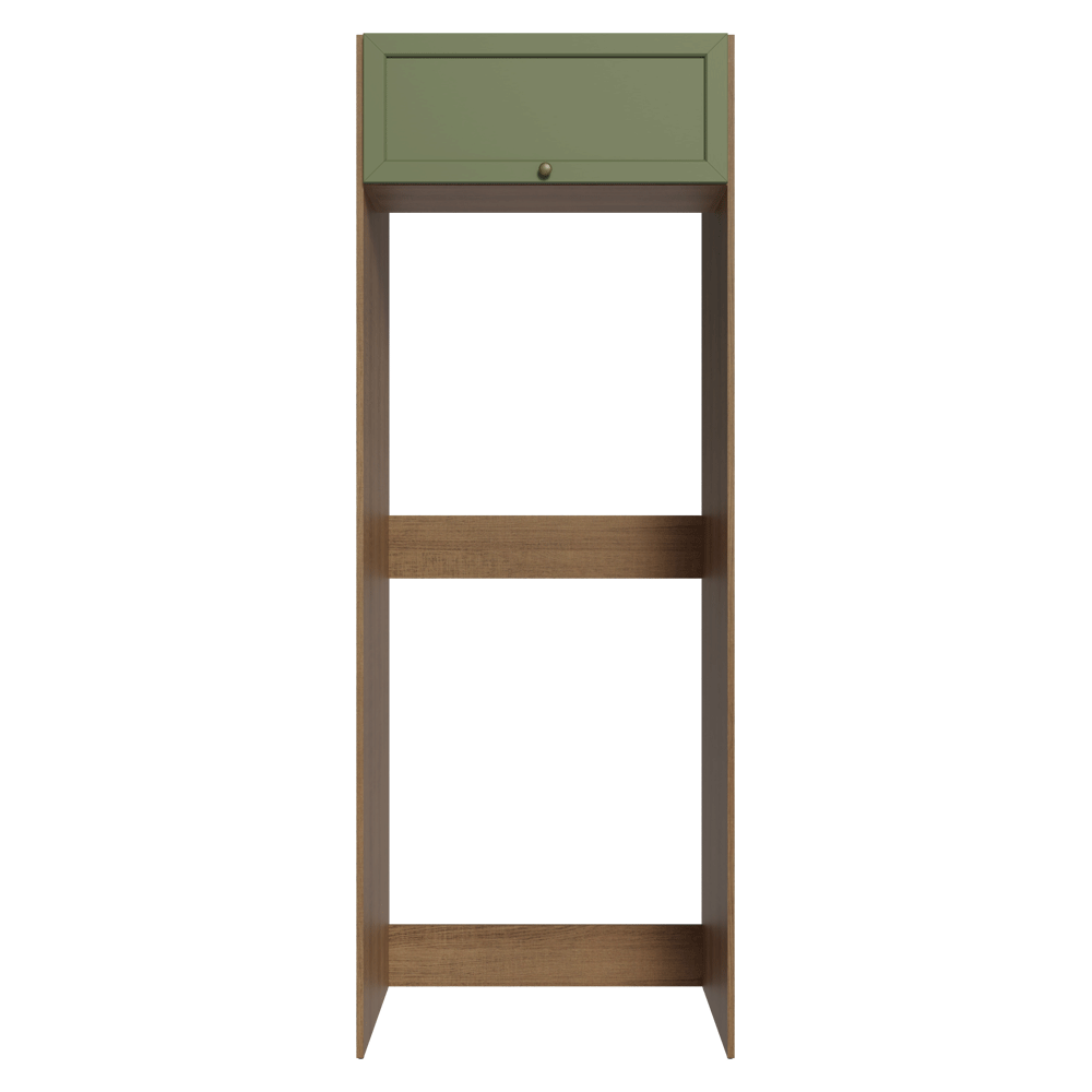 Mueble para Refrigerador 1 Puerta Basculanete Marrón/Verde Vik Madesa