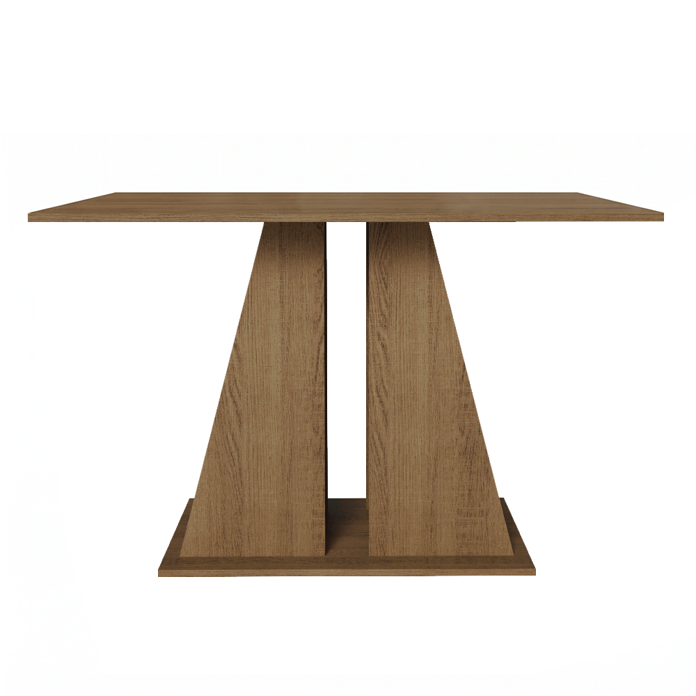 Juego de Comedor Mesa Encimera de Madera 6 Sillas Marrón/Crema/Beige Beverly
