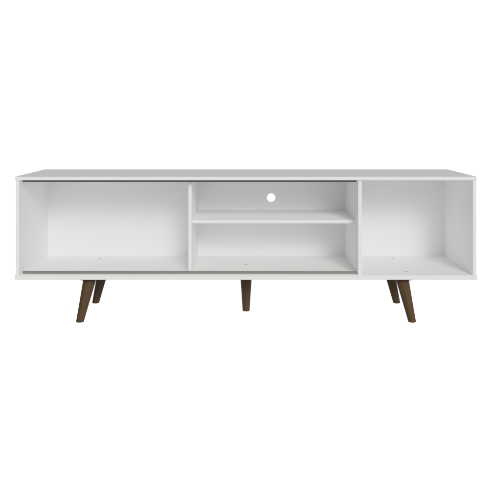 Mueble para TV hasta 80 Pulgadas 160 cm Con Patas Torino Blanco/Marrón