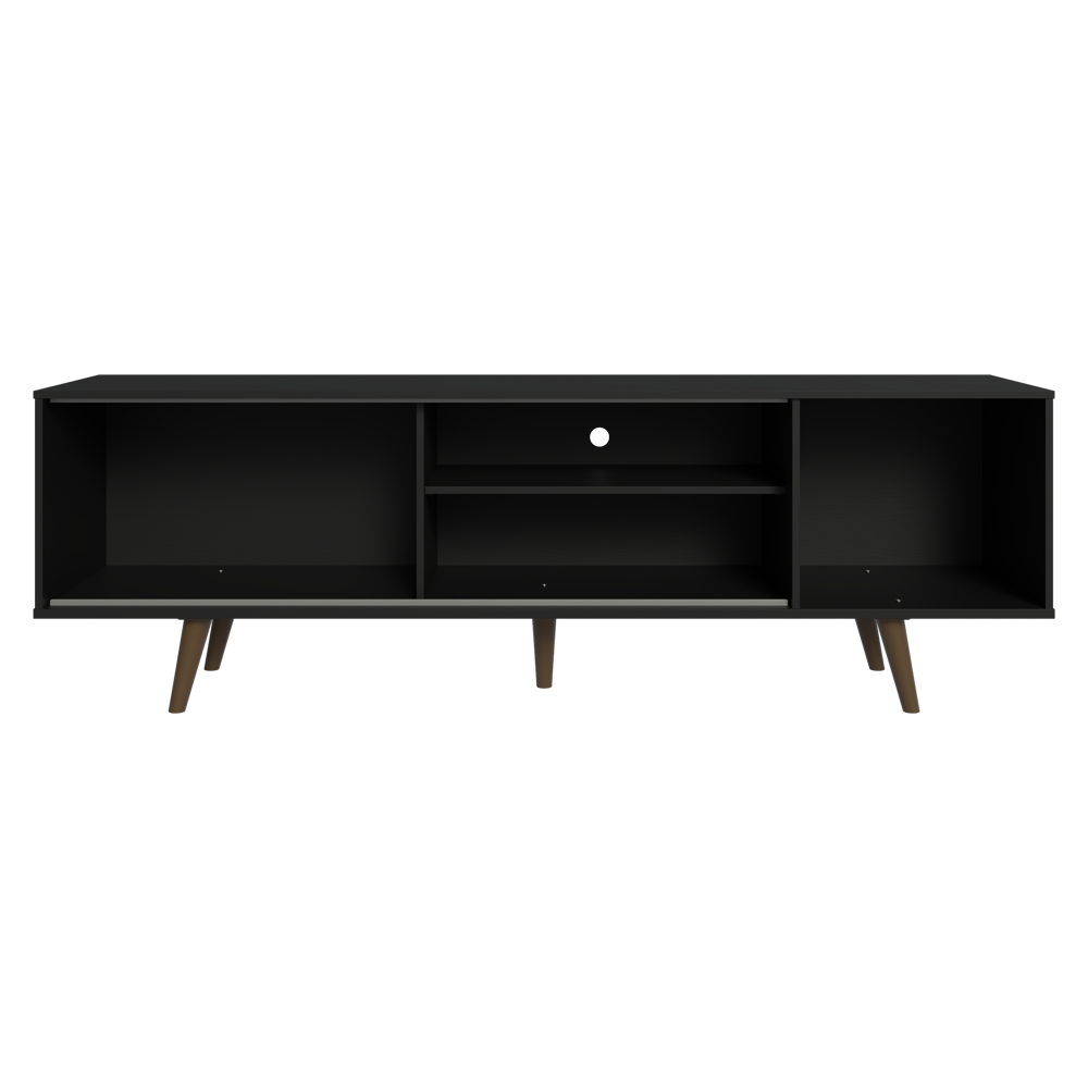 Mueble para TV hasta 80 Pulgadas 160 cm Con Patas Torino Negro/Marrón