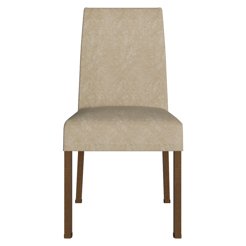 Juego de Comedor Mesa Encimera de Madera 6 Sillas Marrón/Crema/Imperial Renata