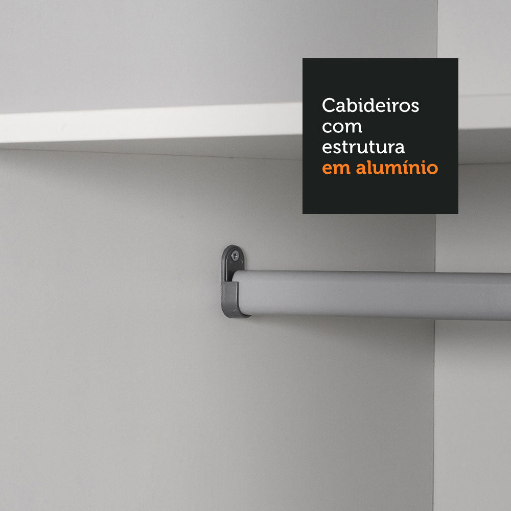 Clóset Matrimonial 100% MDF Royale 3 Puertas Corredizas con Espejos Negro