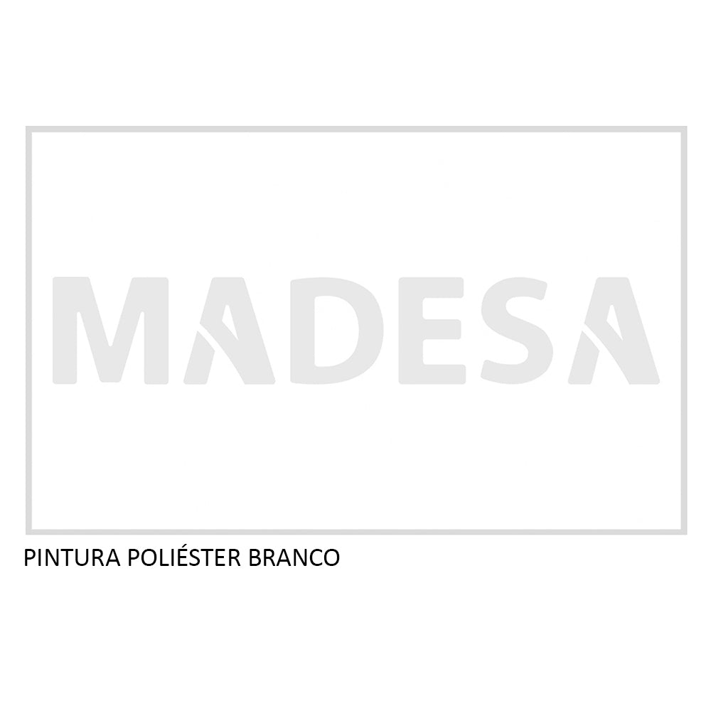 Clóset Soltero Dallas Plus 2 Puertas Correderas con Espejo 4 Cajones con Patas Blanco