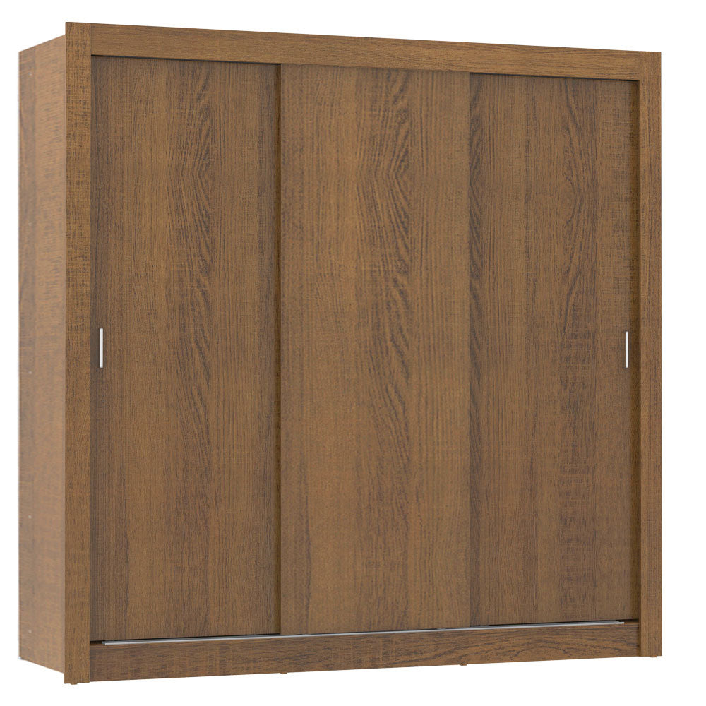 Clóset Matrimonial Lyon Plus 3 Puertas Correderas 4 Cajones Marrón