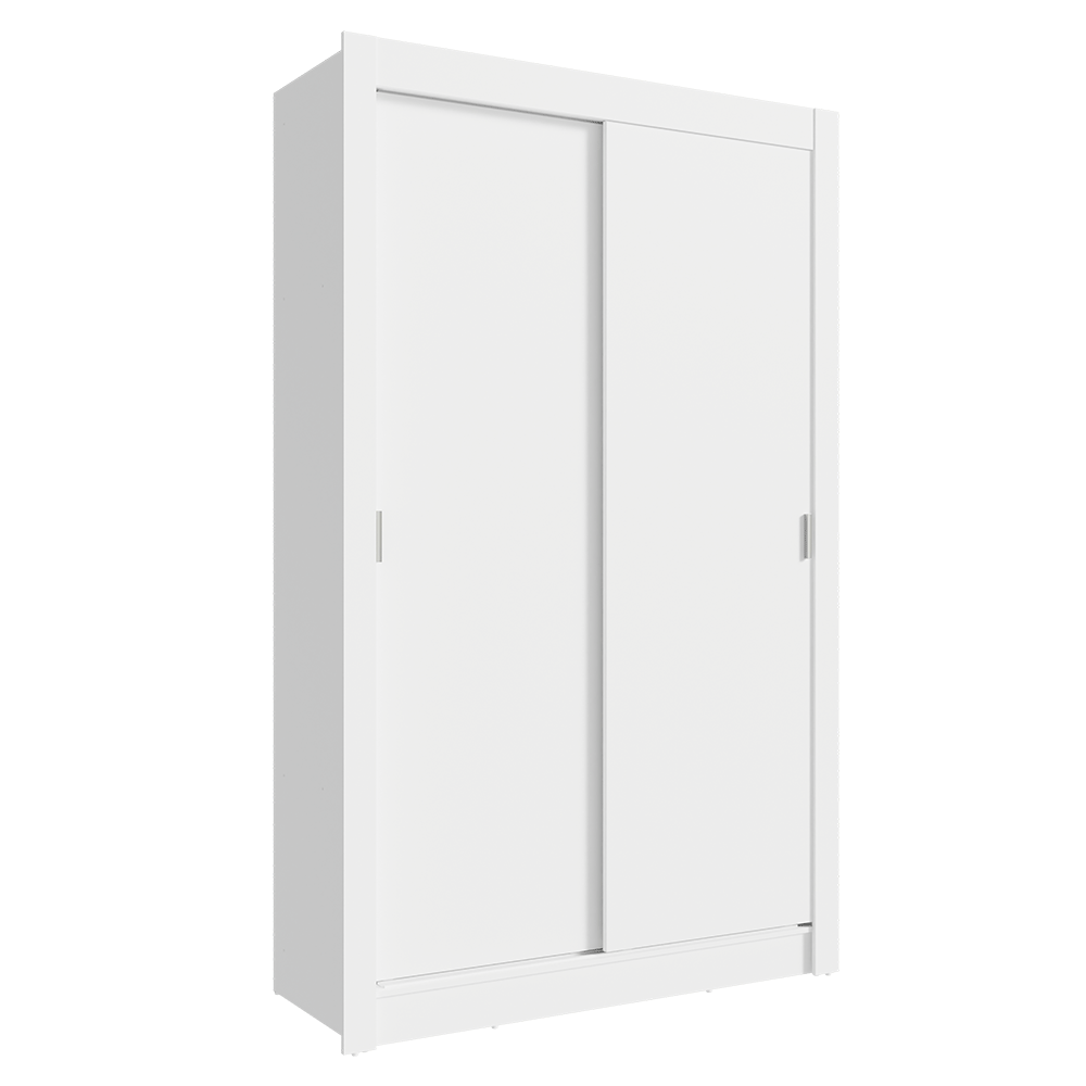 Conjunto de Recámara Individual con Clóset 2 Puertas y Cómoda Blanco Madesa