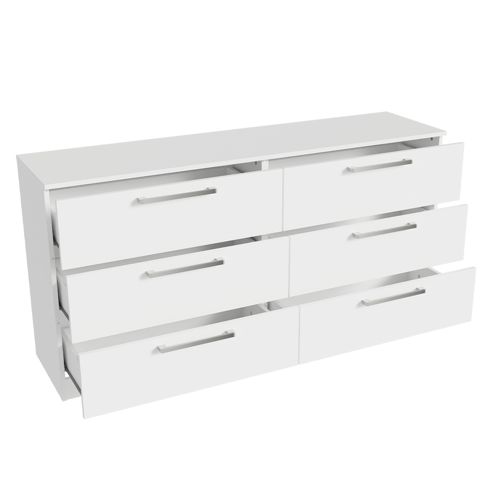 Cómoda Infantil 6 Cajones Blanco 3435