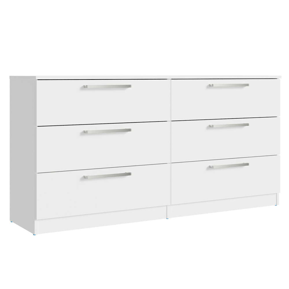 Cómoda Infantil 6 Cajones Blanco 3435