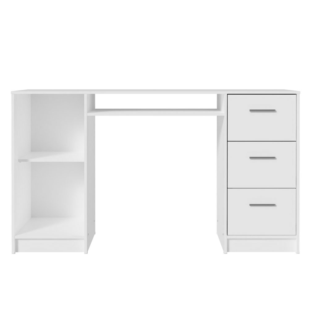 Escritorio Tocador 136cm 1 Puerta 3 Cajones Blanco