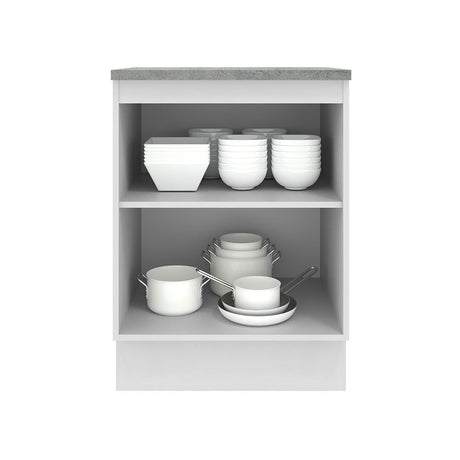 Mueble de Cocina 60 cm 1 Puerta Blanco/Crema Agata Madesa