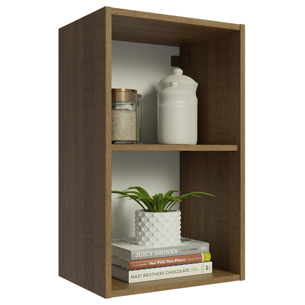 Alacena 40 cm con 2 Nichos Abiertos Marrón Madesa