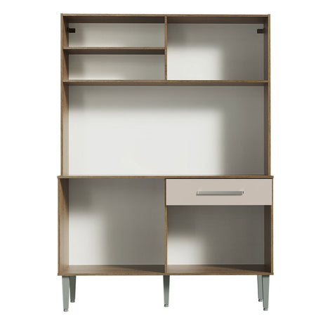 Mueble de Cocina Compacto 120cm Marron/Crema Life Madesa