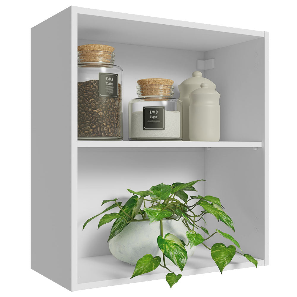 Alacena Madesa 60 cm con 2 nichos abiertos - Blanco