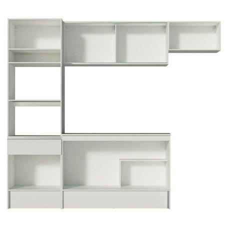 Cocina Integral 240cm Blanco Diamante Madesa 02
