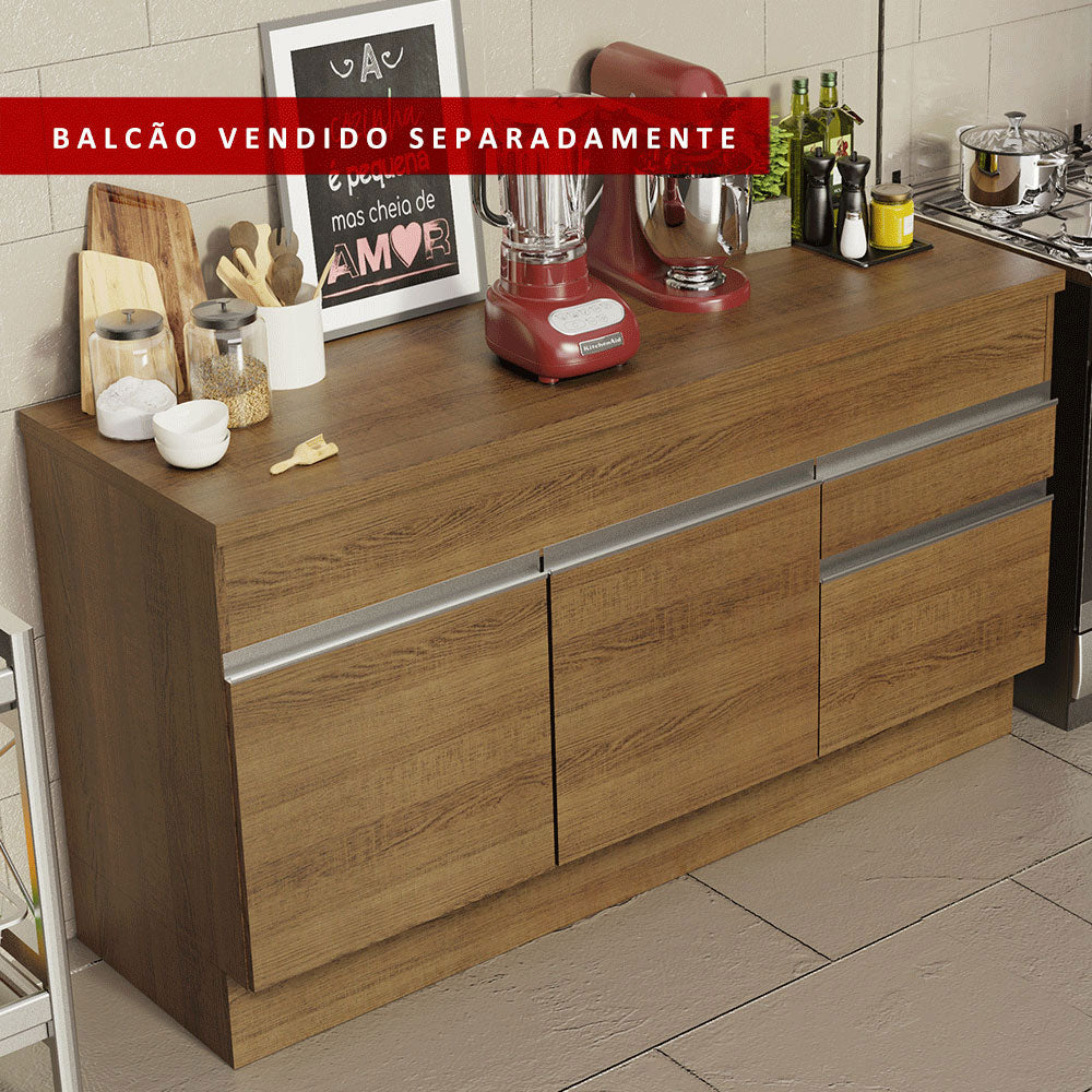 Encimera para Mueble de Cocina 150 cm Glamy, Agata Marrón